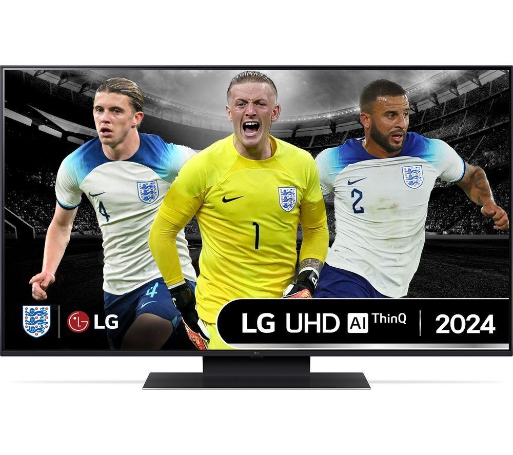 50 LG 50UT91006LA  Smart 4K Ultra HD HDR LED TV with Amazon Alexa, Silver/Grey