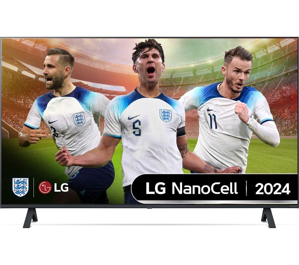LG 43NANO81T6A  Smart 4K Ultra HD HDR LED TV with Amazon Alexa, Silver/Grey