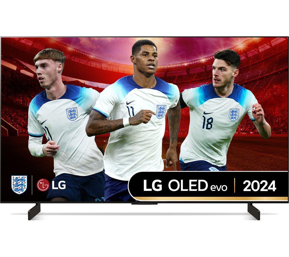 42 LG OLED42C44LA  Smart 4K Ultra HD HDR OLED TV with Amazon Alexa, Silver/Grey