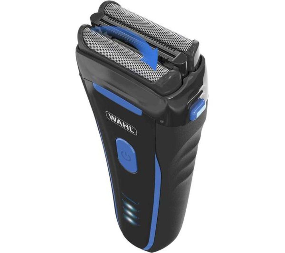 WAHL Clean & Close Wet & Dry Stubble Foil Shaver - Black & Blue image number 5 of 9