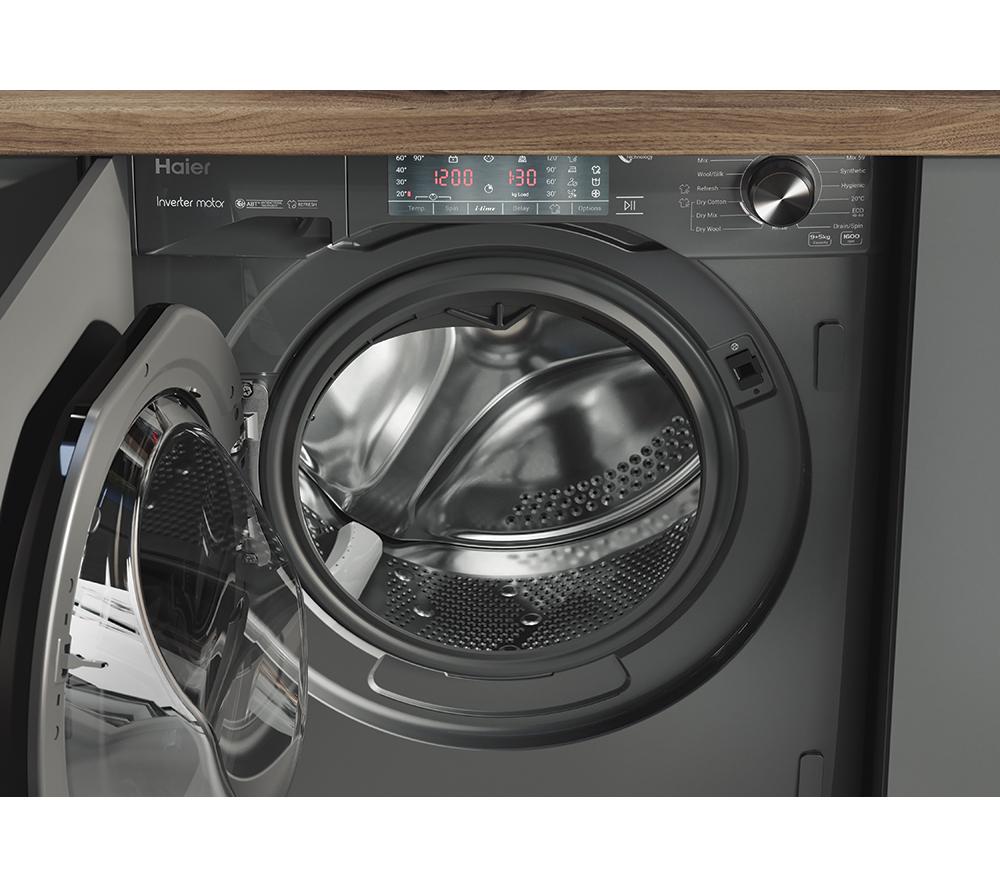 HAIER Series 4 HWDQ90B416FWBR-UK Integrated 9 kg Washer Dryer image number 5 of 5