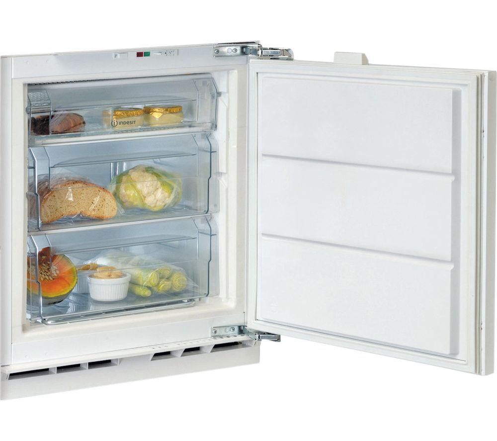 INDESIT Low Frost INBUFZ011.UK Integrated Undercounter Freezer - Fixed Hinge