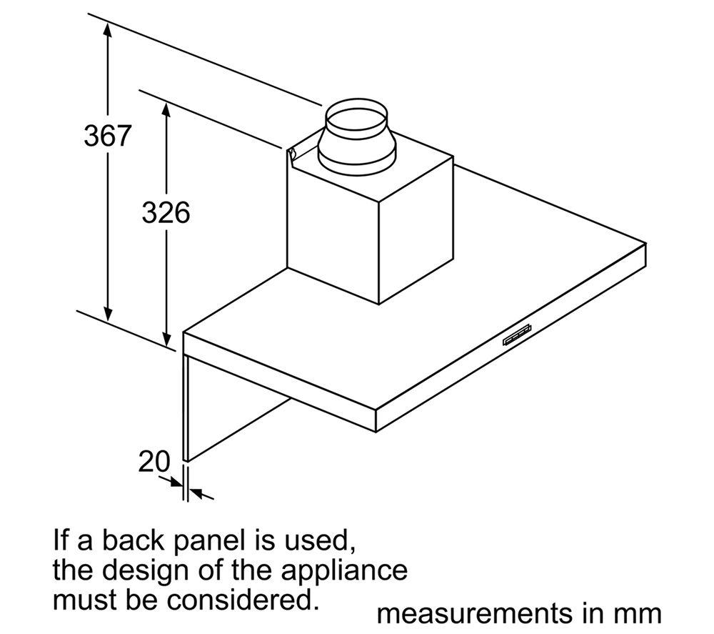 NEFF N30 D62BBC0S0 Chimney Cooker Hood - Black image number 5 of 7