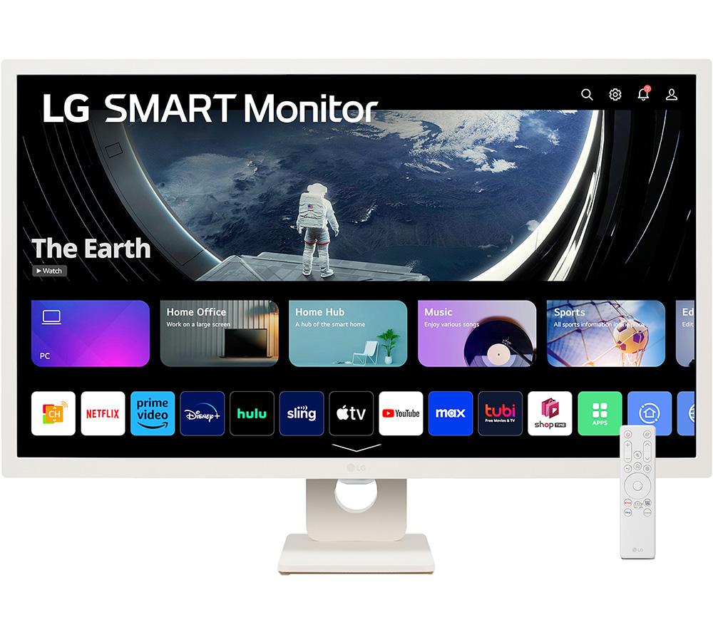 32" LG MyView 32SR50F-W.AEK  Smart Full HD HDR IPS Monitor (No Aerial) - White, White