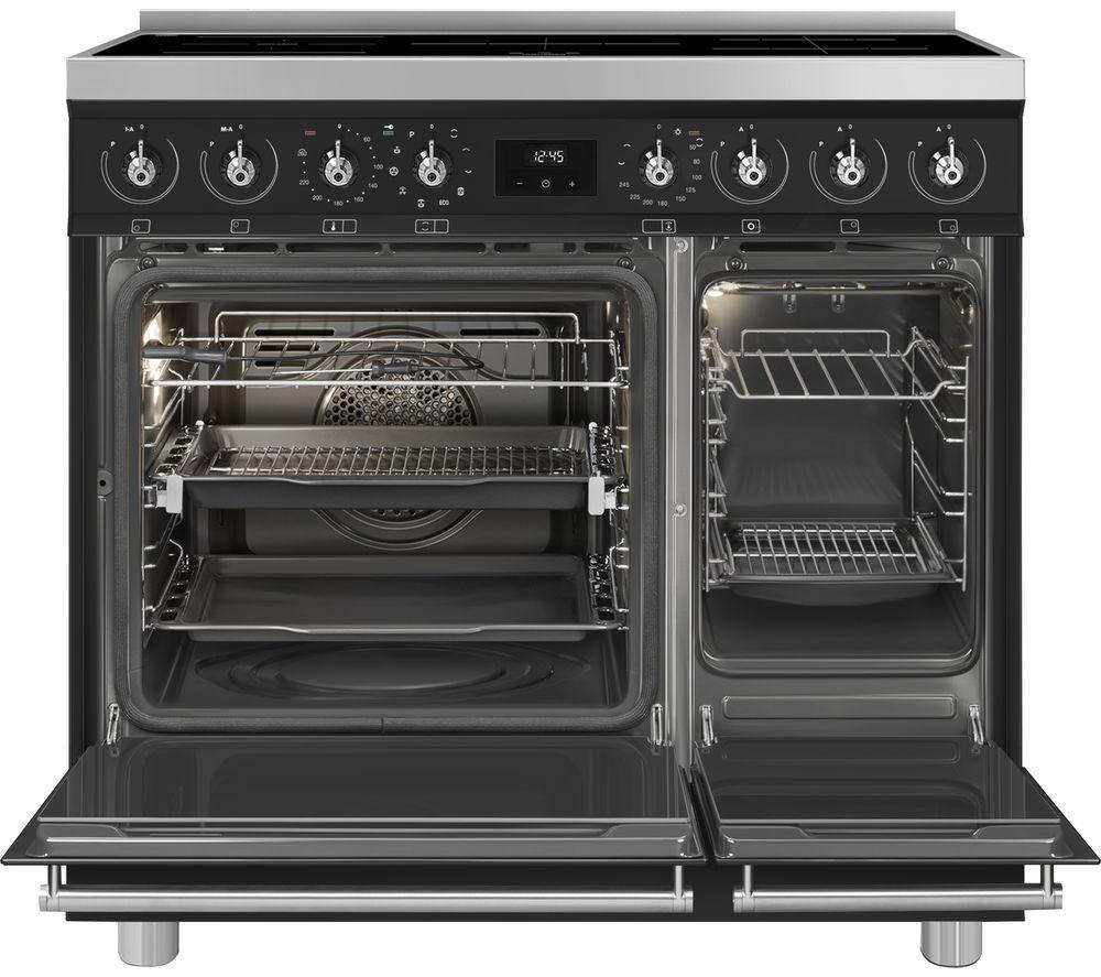 SMEG  C92IPMB2 90 cm Electric Induction Pyrolytic Range Cooker - Matte Black image number 2 of 4
