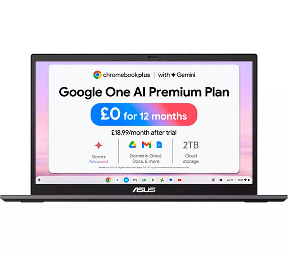 Buy ASUS CX34 14 Chromebook Plus Intel Core i5 512 GB SSD Grey Currys