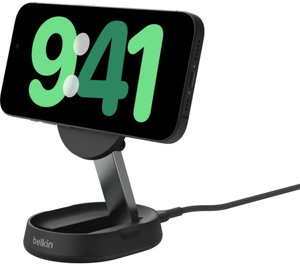 BELKIN BoostCharge Pro Qi2 Convertible Wireless Charging Stand - Black, Black