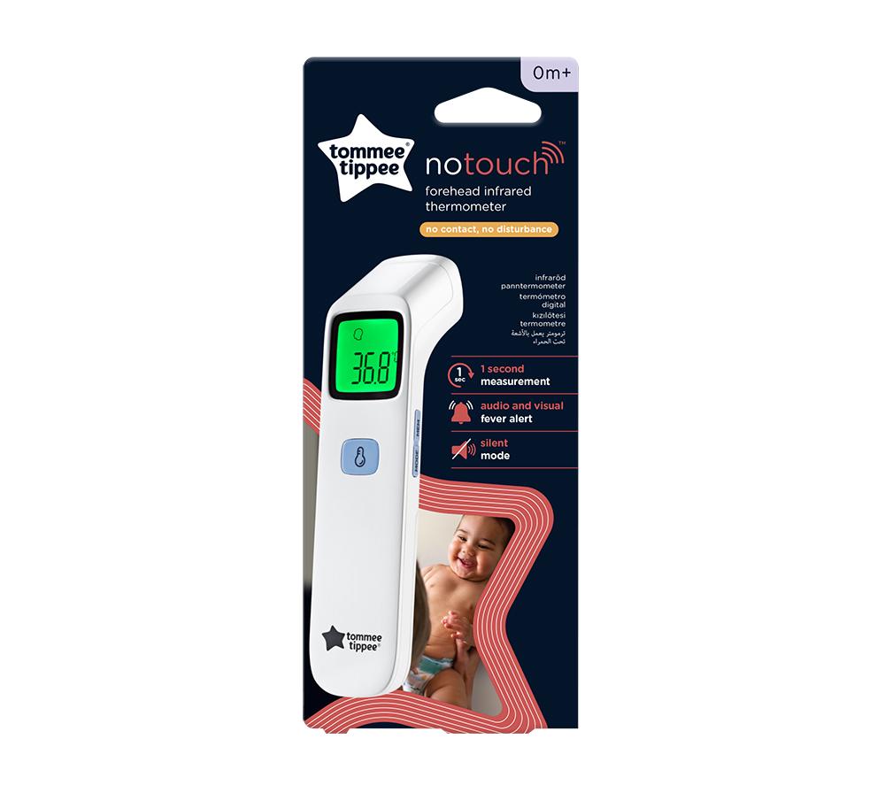 TOMMEE TIPPEE NoTouch Digital Forehead Thermometer - White & Blue image number 2 of 5
