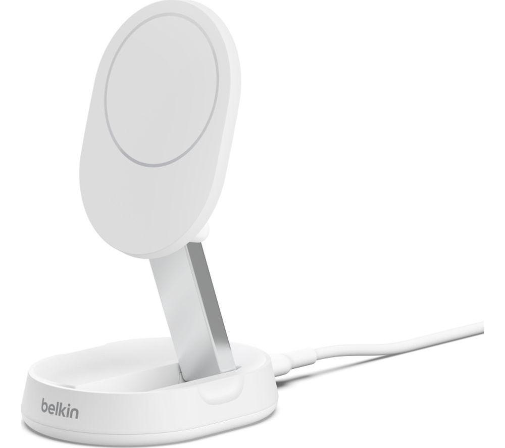 BELKIN BoostCharge Pro Qi2 Convertible Wireless Charging Stand - White, White