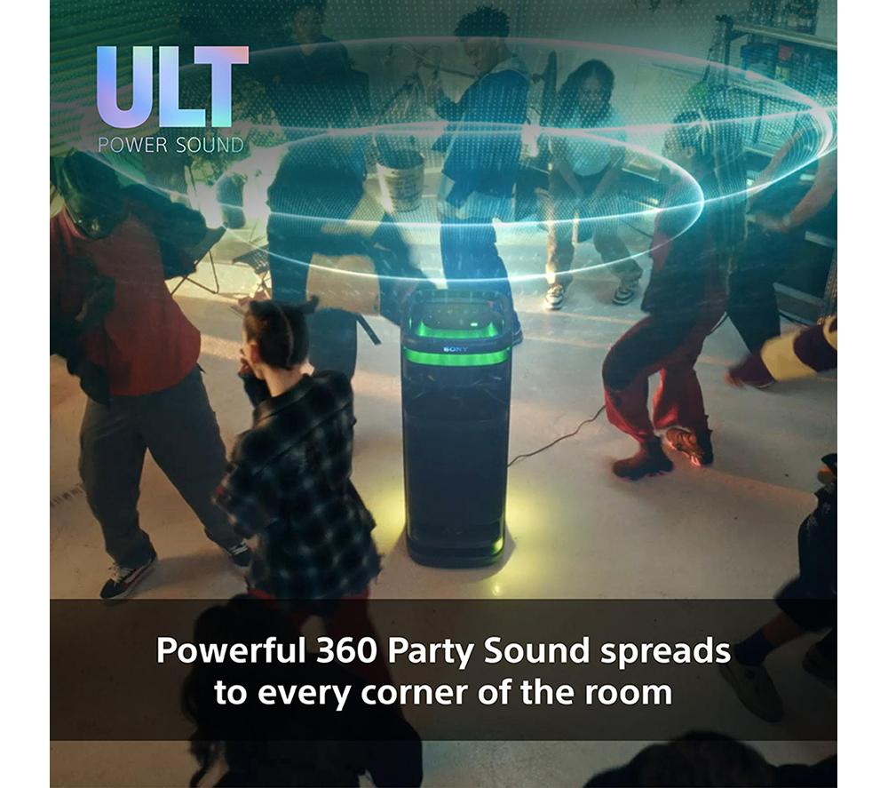 SONY ULT Tower 10 Bluetooth Party Speaker - Black image number 6 of 23