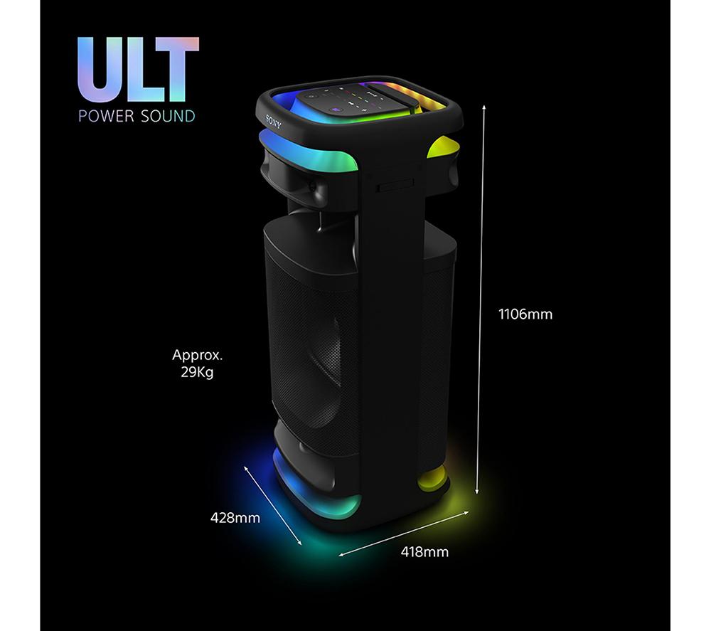 SONY ULT Tower 10 Bluetooth Party Speaker - Black image number 9 of 23