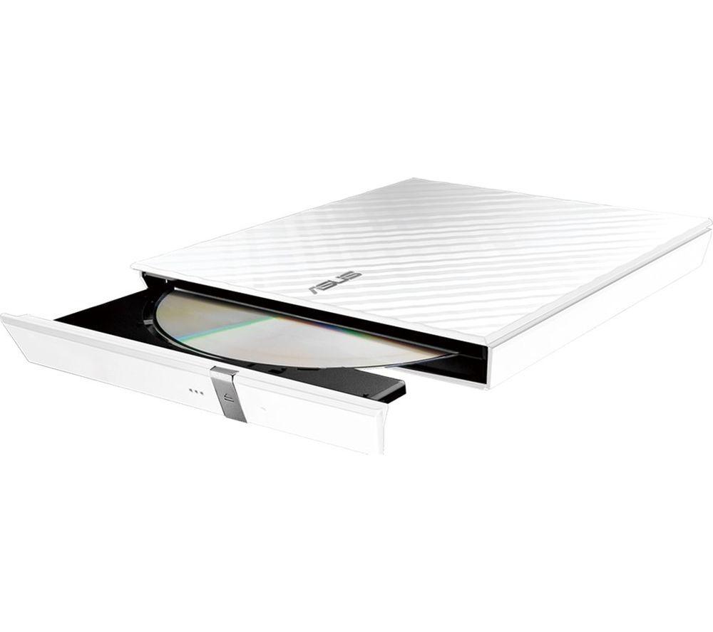 ASUS SDRW-08D2S-U Lite External USB DVD Writer - White image number 2 of 3