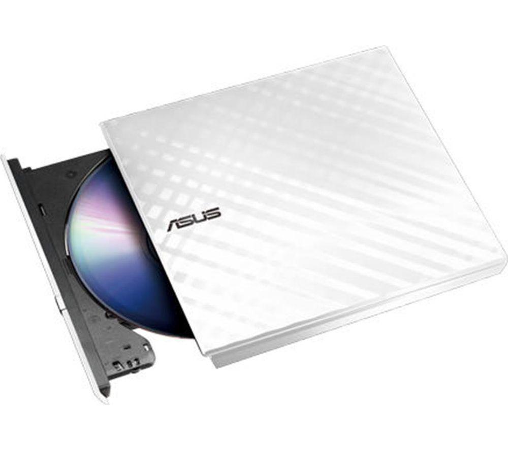 ASUS SDRW-08D2S-U Lite External USB DVD Writer - White image number 3 of 3