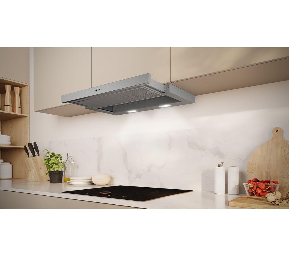 NEFF N50 D46ED22N1B Telescopic Cooker Hood - Silver image number 3 of 6