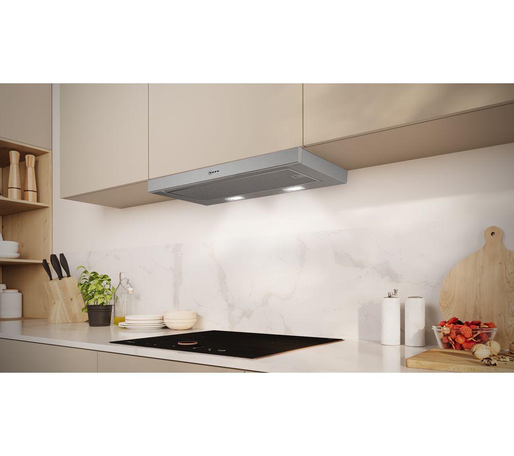 NEFF N50 D46ED22N1B Telescopic Cooker Hood - Silver image number 4 of 6