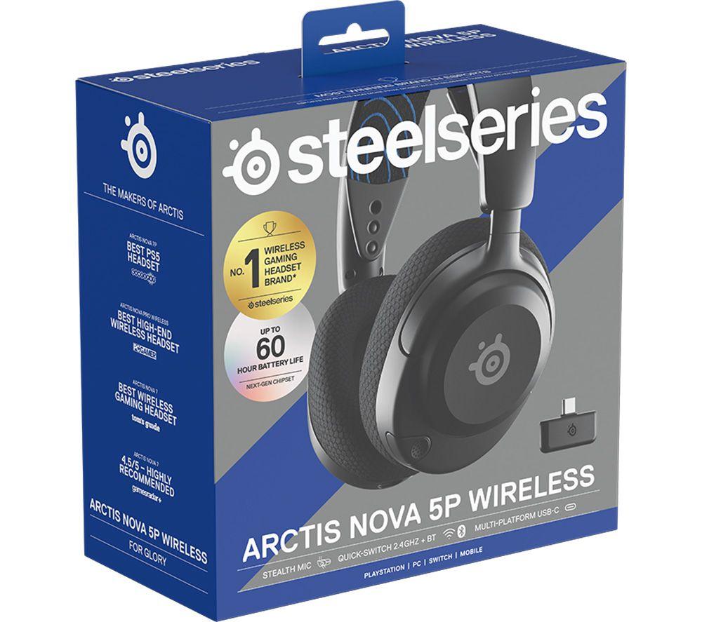 STEELSERIES Arctis Nova 5P Wireless PS5 Gaming Headset - Black image number 8 of 26