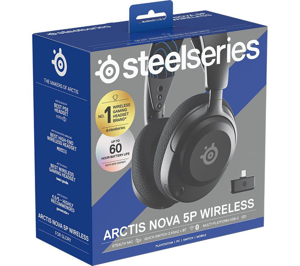 STEELSERIES Arctis Nova 5P Wireless PS5 Gaming Headset - Black image number 14 of 26