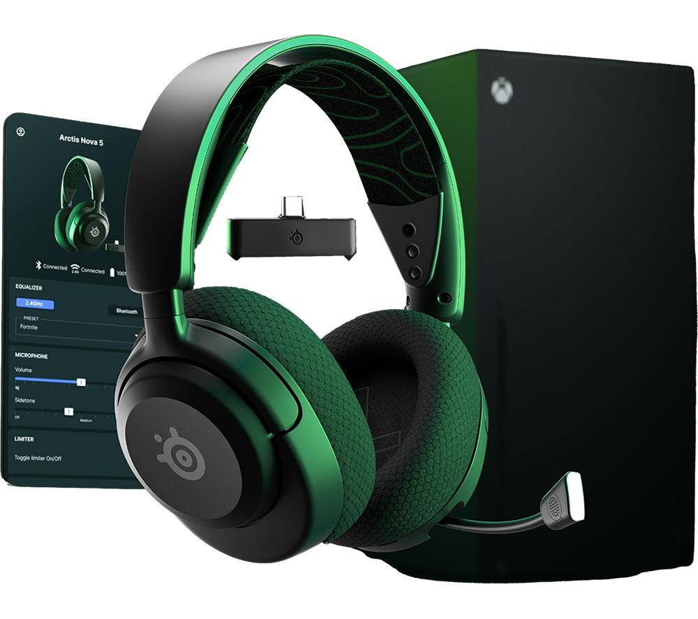 STEELSERIES Arctis Nova 5X Wireless Xbox Gaming Headset - Black image number 18 of 28