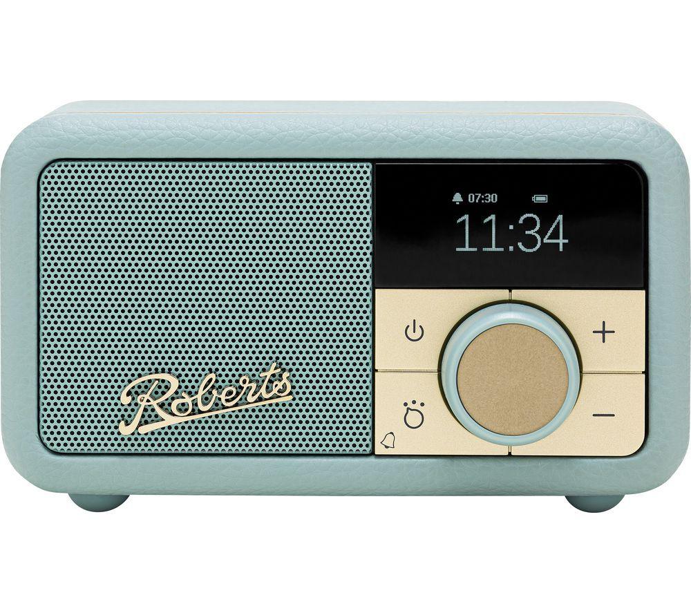 ROBERTS Revival Petite 2 DAB? Retro Bluetooth Radio - Duck Egg, Blue