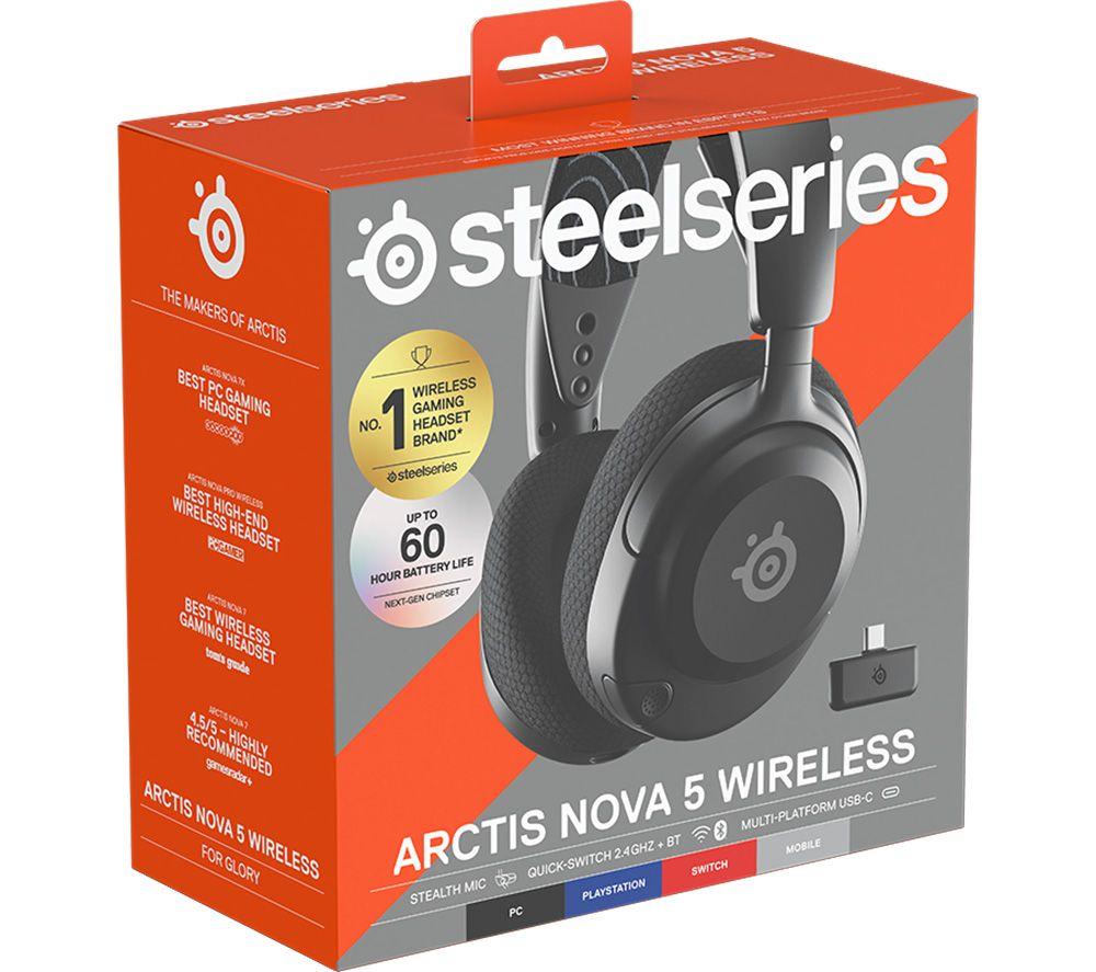 STEELSERIES Arctis Nova 5 Wireless PC Gaming Headset - Black image number 8 of 29