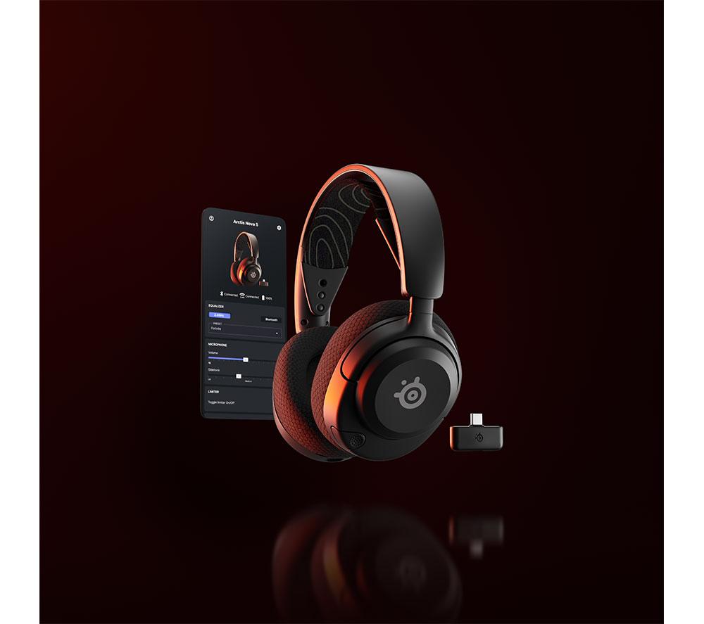 STEELSERIES Arctis Nova 5 Wireless PC Gaming Headset - Black image number 18 of 29