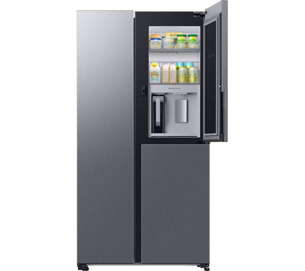 SAMSUNG Beverage Center RH69DG893ES9EU American-Style Smart Fridge Freezer – Silver, Silver/Grey