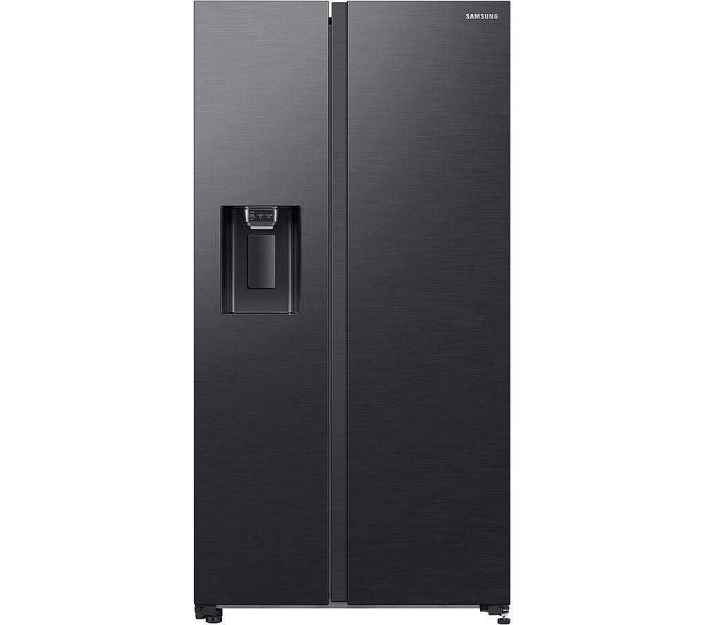 SAMSUNG SpaceMax RS65DG54M3B1EU American-Style Smart Fridge Freezer – Black, Black