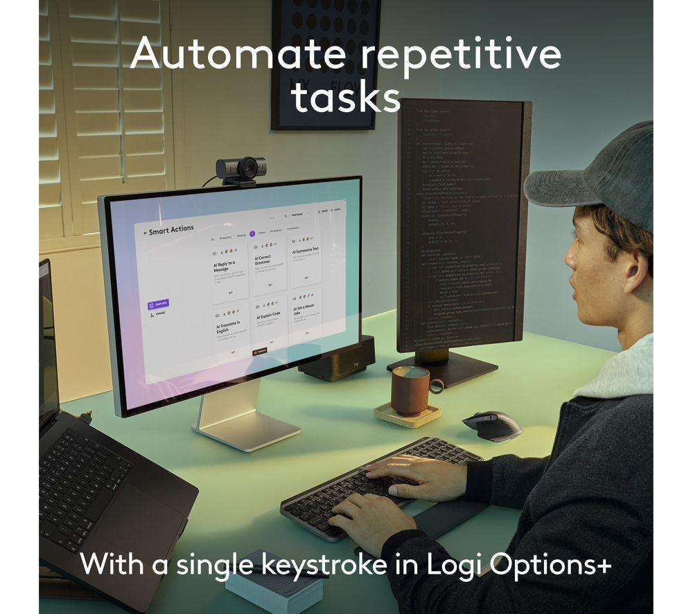 LOGITECH MX Keys S for Mac Wireless Keyboard - Pale Grey image number 4 of 12
