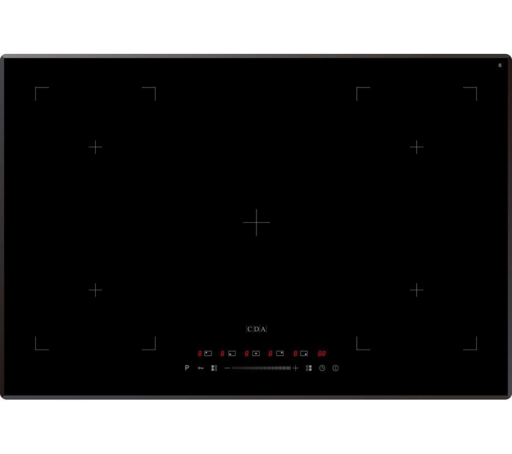 CDA HN7750FR 77 cm Electric Induction Hob – Black, Black