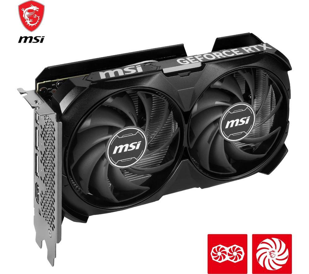 MSI GeForce RTX 4060 Ti 16 GB OC Ventus 2X Graphics Card image number 2 of 2