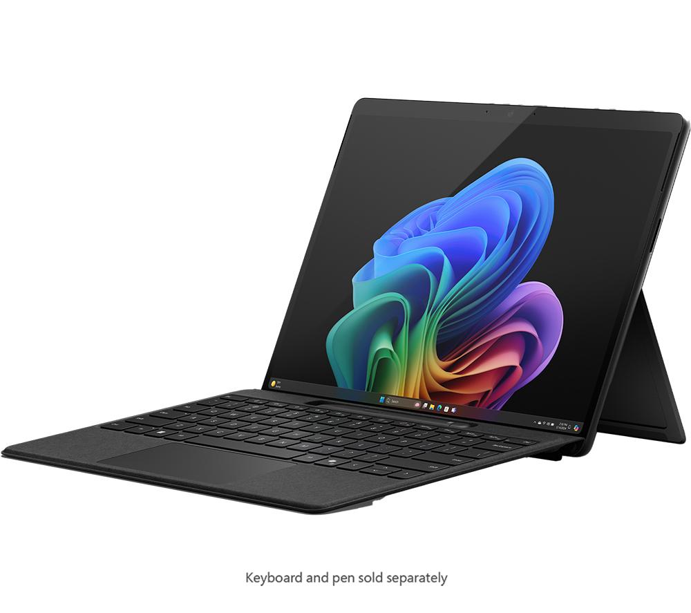 MICROSOFT 13 Surface Pro OLED - Qualcomm Snapdragon X Elite, 512 GB SSD, Black, Black