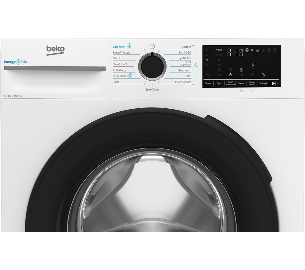 BEKO Pro EnergySpin IronFast BM3WT4104IW 10 kg 1400 Spin Washing Machine - White image number 2 of 14