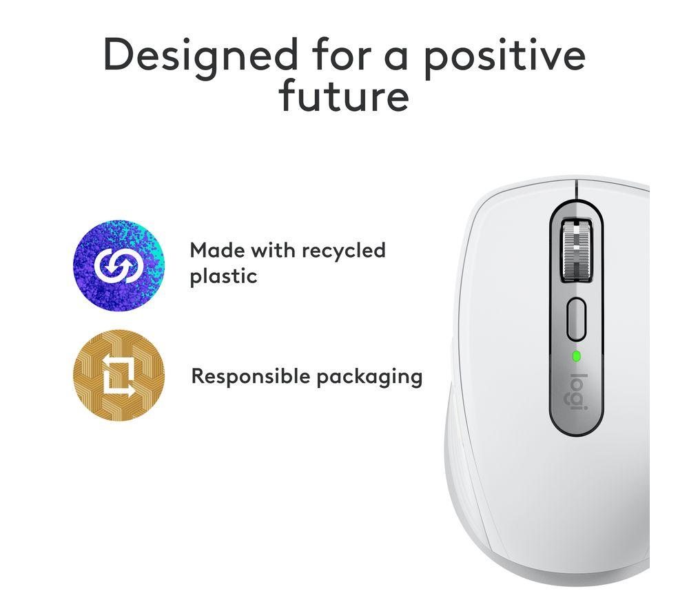 LOGITECH MX Anywhere 3S for Mac Wireless Darkfield Mouse - Pale Grey image number 11 of 13