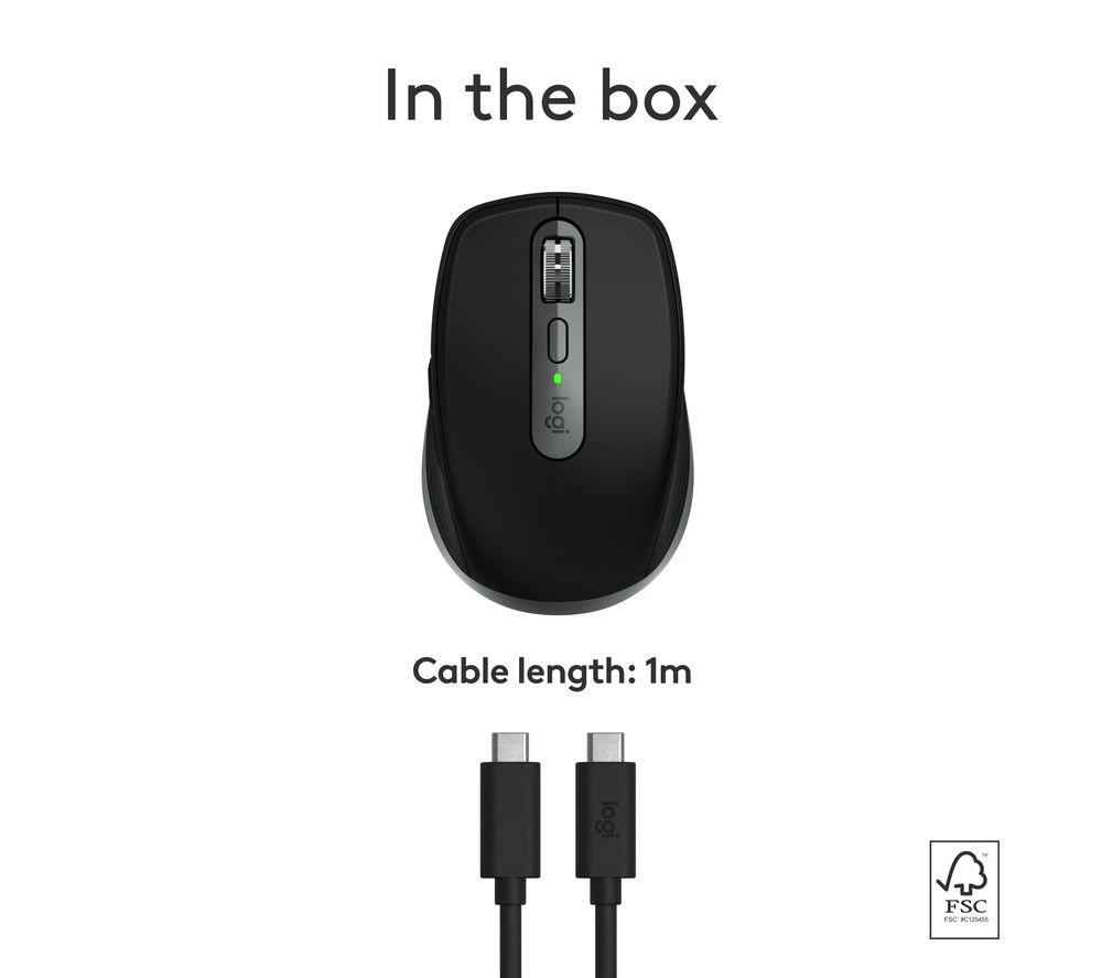 LOGITECH MX Anywhere 3S for Mac Wireless Darkfield Mouse - Space Grey image number 12 of 13