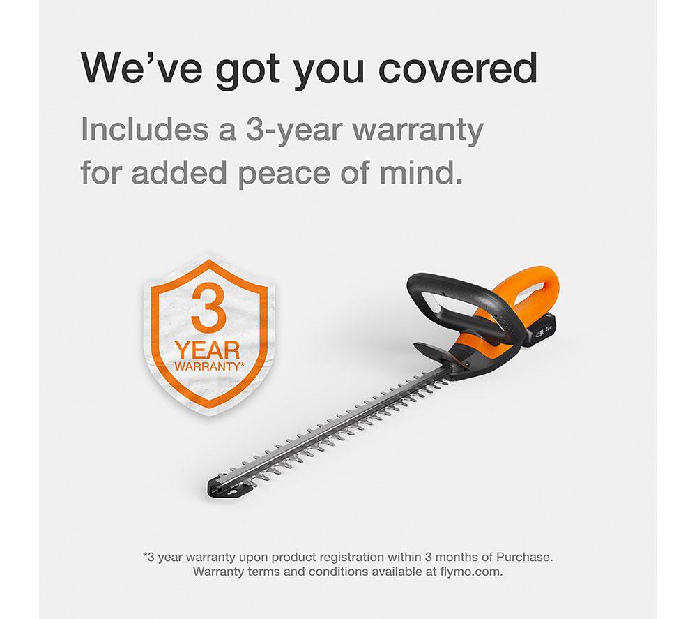 FLYMO EasiCut 450 Corded Hedge Trimmer - Orange image number 7 of 10