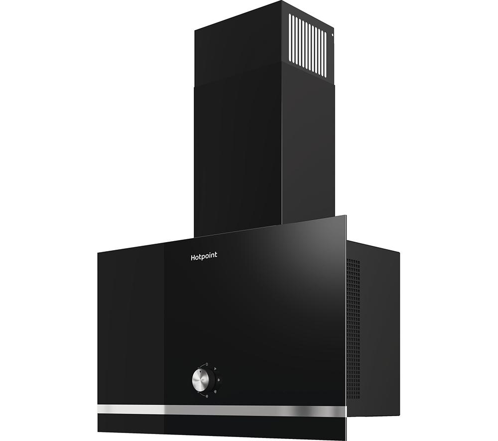 HOTPOINT PHVP62FLMK Chimney Cooker Hood - Black image number 2 of 5