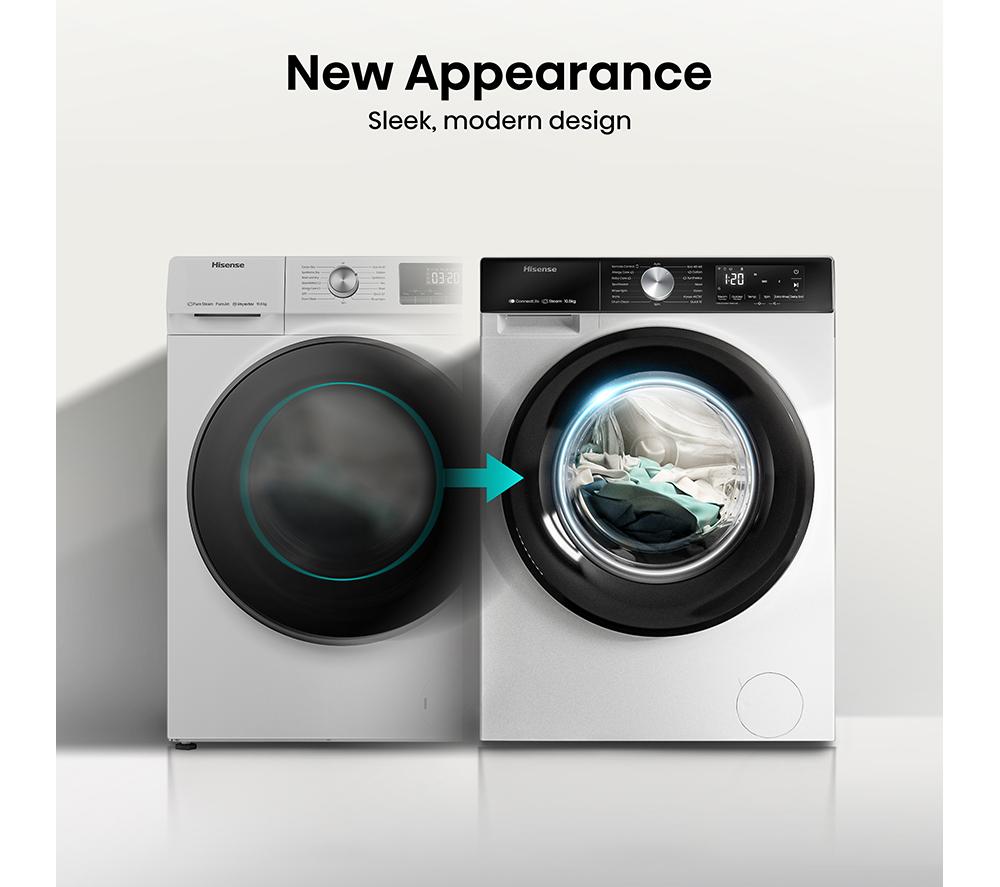 HISENSE 3S Series WF3S1043BW3 WiFi-enabled 10 kg 1400 Spin Washing Machine - White image number 10 of 14