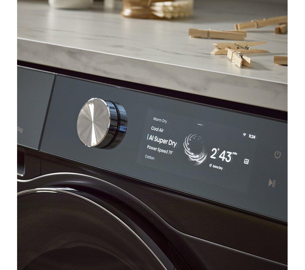 HISENSE 7S Series DH7S107BB AI WiFi-enabled 10 kg Heat Pump Tumble Dryer - Black image number 3 of 16