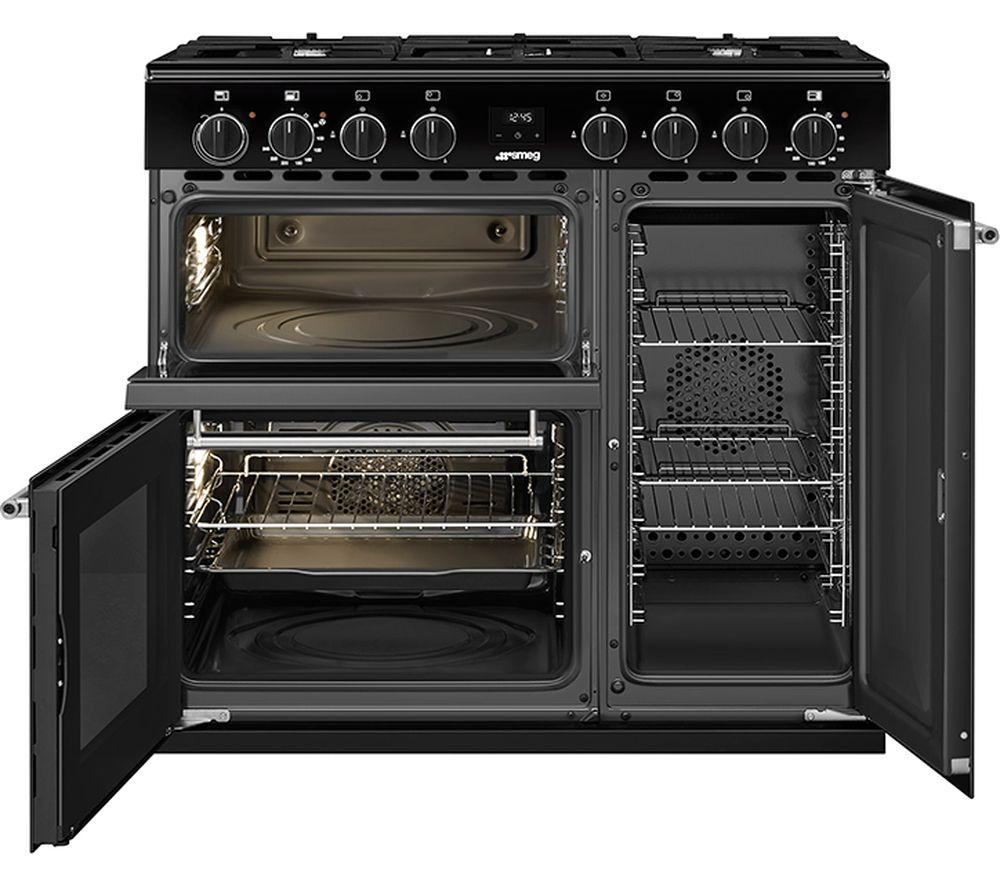 SMEG BG93GMBL Concert 90 cm Dual Fuel Range Cooker - Black image number 3 of 12