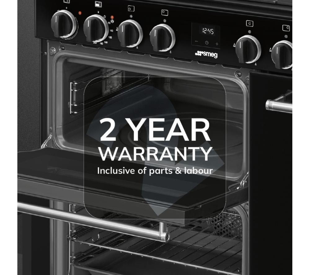 SMEG BG93GMBL Concert 90 cm Dual Fuel Range Cooker - Black image number 12 of 12