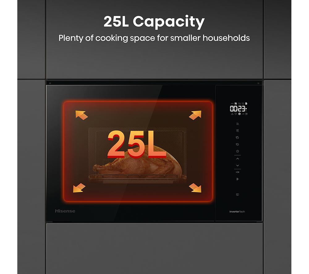 HISENSE Hi6 BlackLine BIM325GI63DBGUK Built-in Microwave with Grill - Black image number 14 of 14