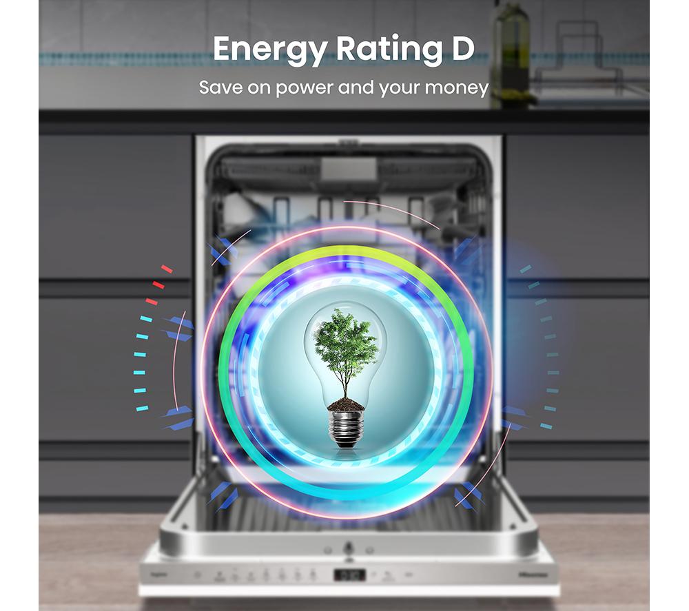 HISENSE HV643D90UK Full-size Fully Integrated Dishwasher image number 3 of 14