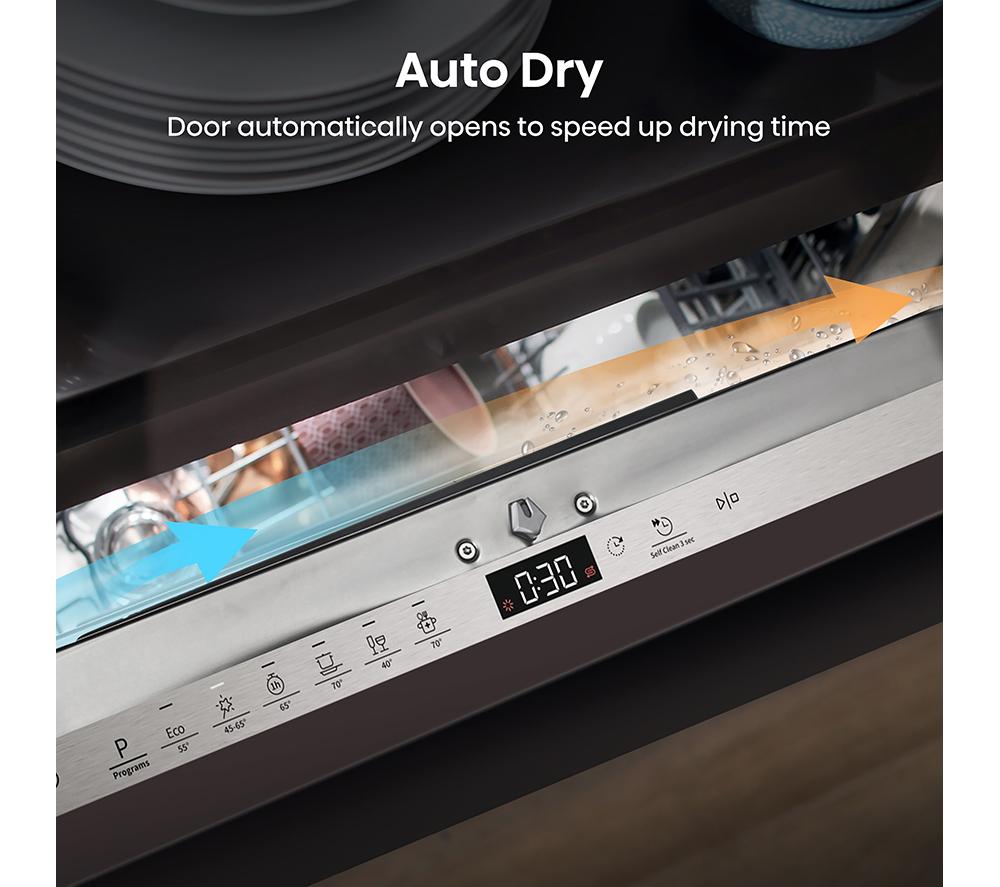 HISENSE HV643D90UK Full-size Fully Integrated Dishwasher image number 8 of 14