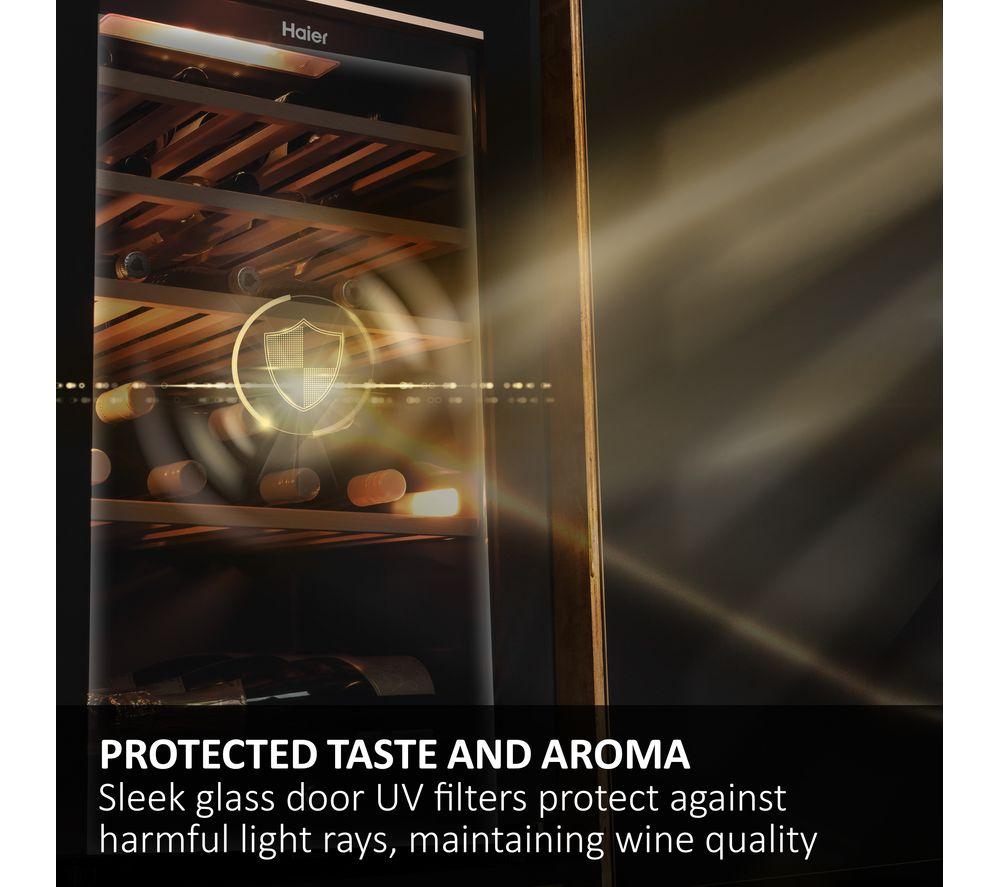 HAIER HWS34GGH1K Wine Cooler - Black image number 6 of 11