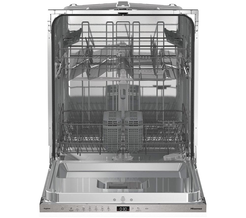 HISENSE HV642E90UK Full-size Fully Integrated Dishwasher - White image number 11 of 13
