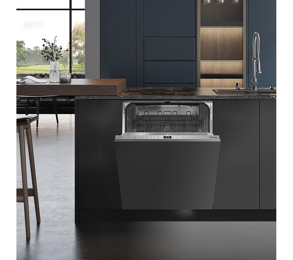 HISENSE HV642E90UK Full-size Fully Integrated Dishwasher - White image number 13 of 13
