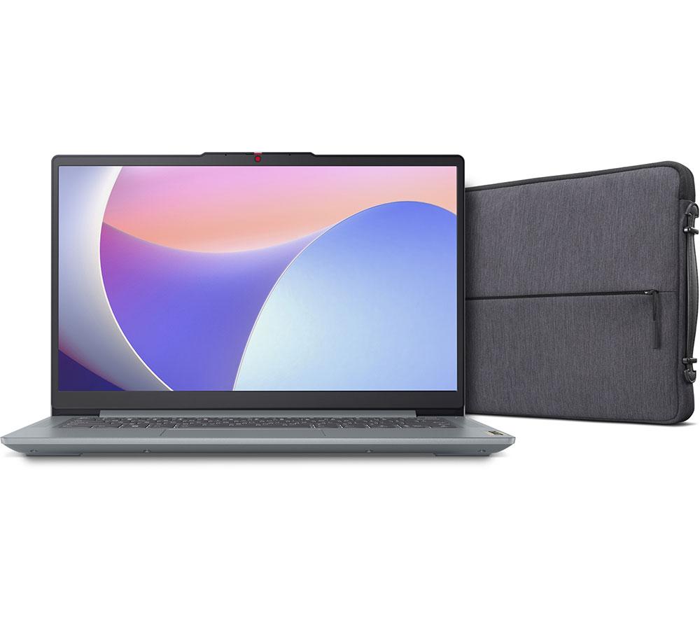 LENOVO IdeaPad Slim 3 14" Chromebook & Sleeve - Intel&reg; Core&trade; i3, 128 GB eMMC, Storm Grey image number 11 of 12