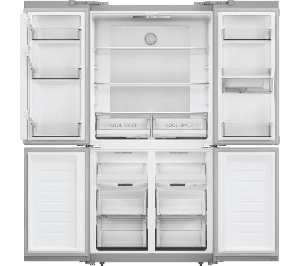 HOOVER H-FRIDGE 700 HSC918EWXK Fridge Freezer - Silver image number 2 of 8