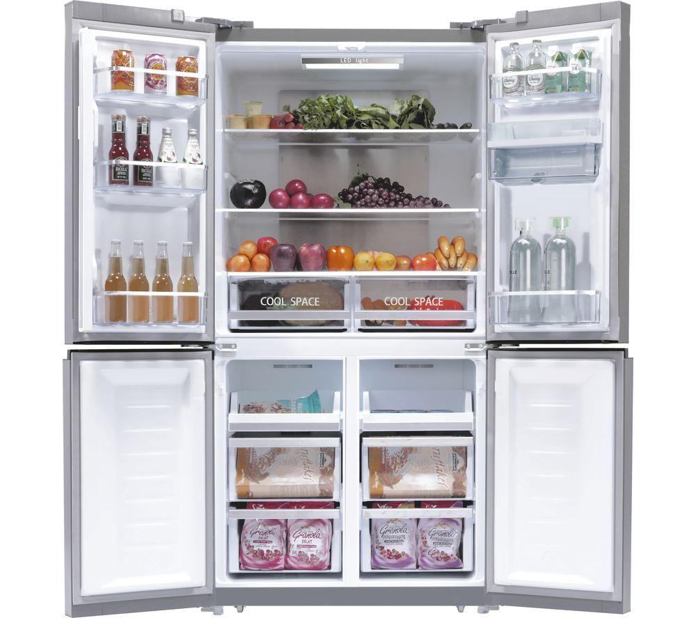 HOOVER H-FRIDGE 700 HSC918EWXK Fridge Freezer - Silver image number 3 of 8