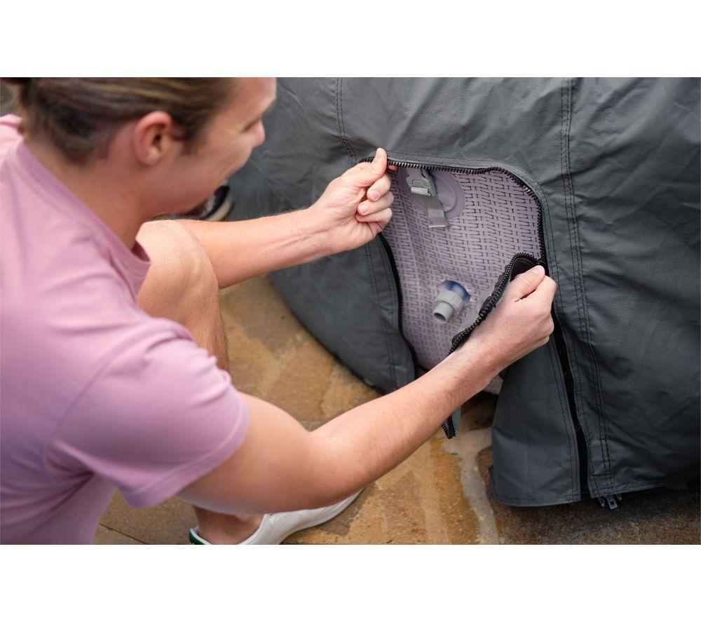 LAY-Z-SPA BW60331 XXL Round Thermal Hot Tub Cover - Grey image number 3 of 5